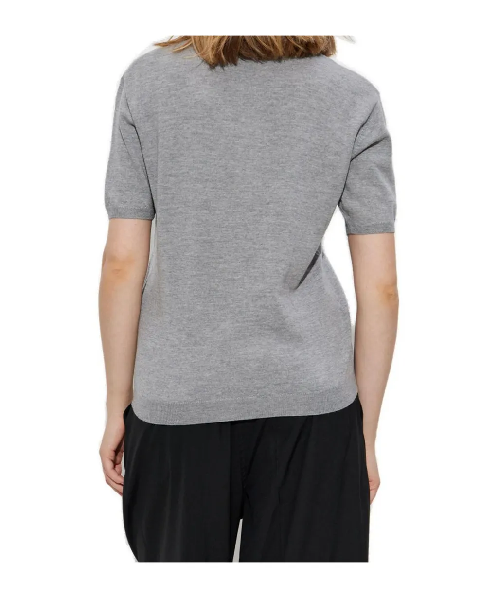 Decorative Collar Polo Shirt