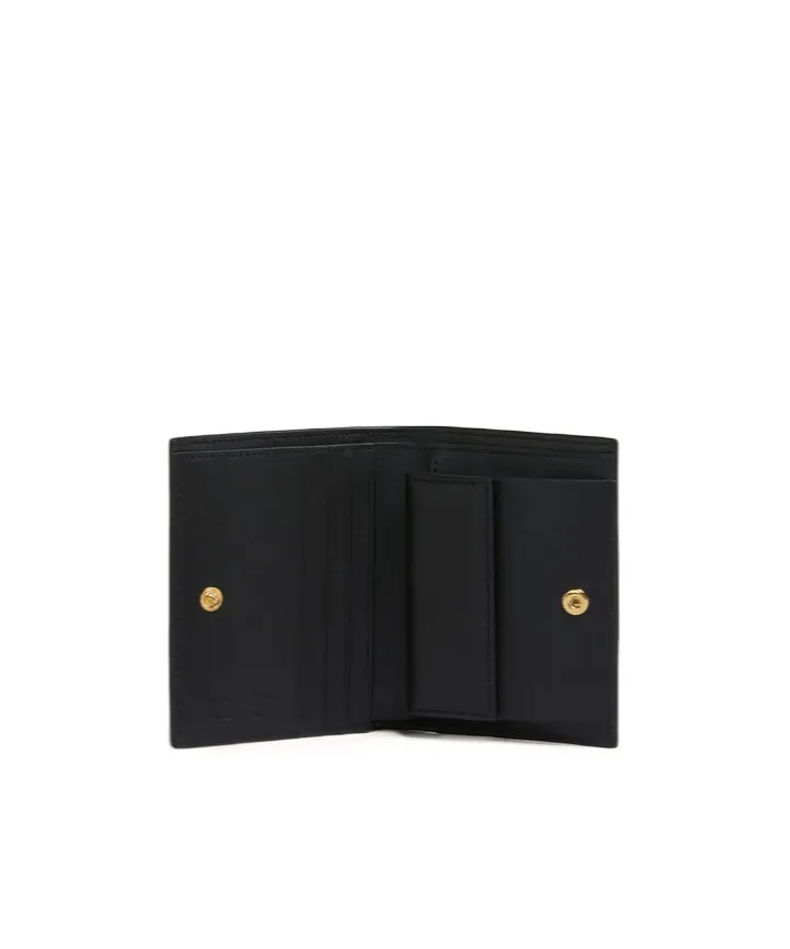Black Leather Envelope Bifold Wallet