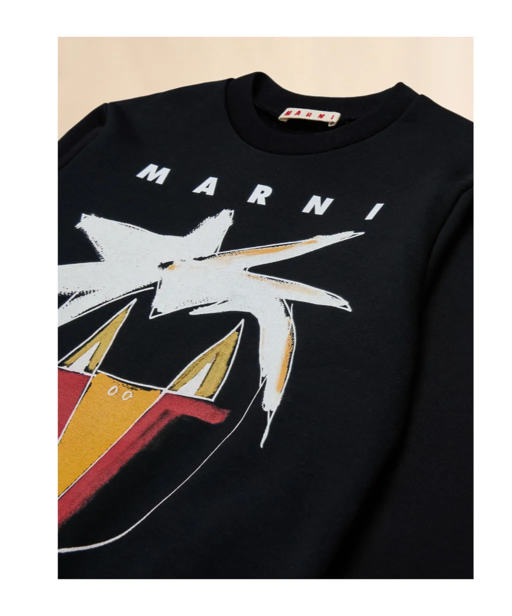 Long-Sleeved Crewneck Sweatshirt