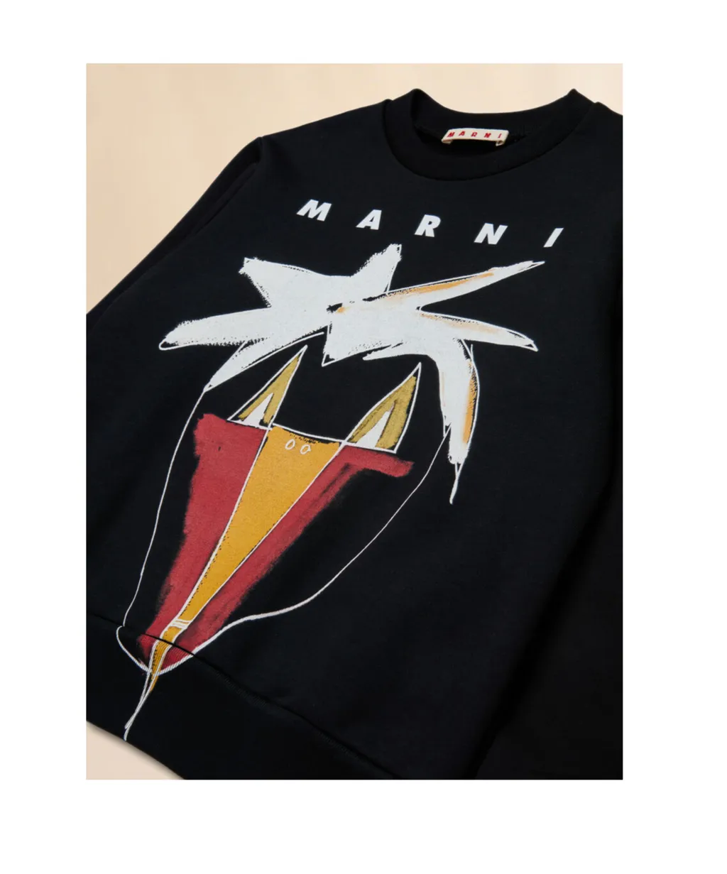Long-Sleeved Crewneck Sweatshirt