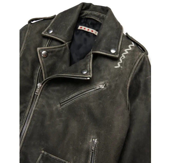 Zipped Leather Jacket
