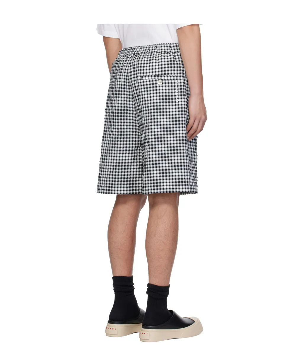Checked Print Shorts