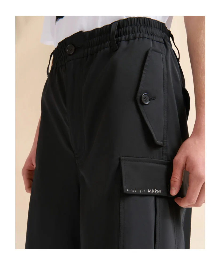 Water-Repellent Taffeta Cargo Pants