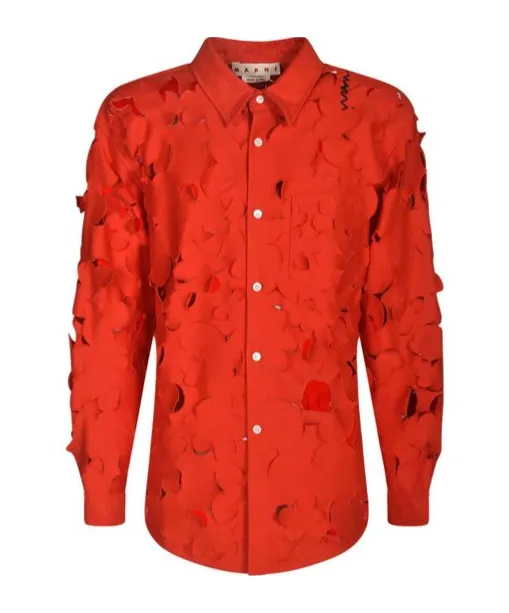 Cut Out Detailed Boxy Fit Shirt