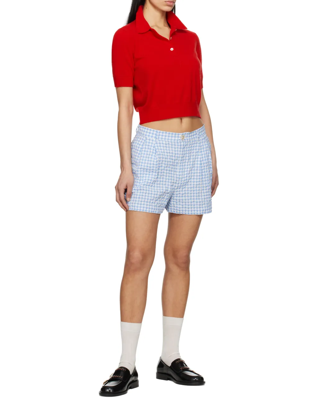 Checked Seersucker Shorts