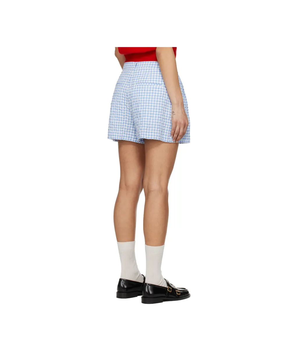 Checked Seersucker Shorts