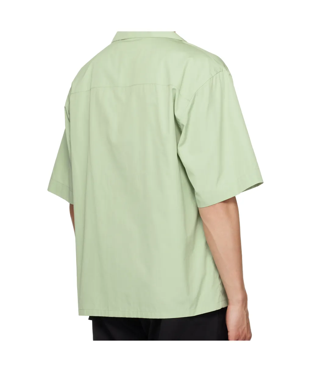 Logo Stitch Short-Sleeved Poplin Shirt
