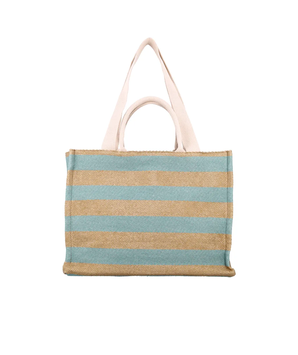Logo Embroidered Medium Tote Bag