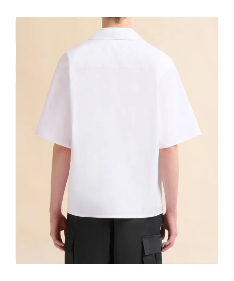 Fawn Patch Poplin Bowling Shirt