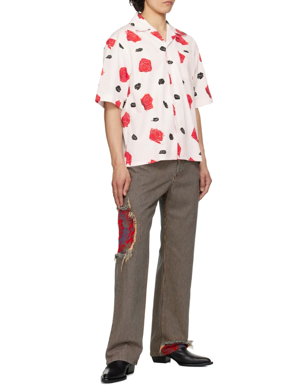 Flower-Print Shirt