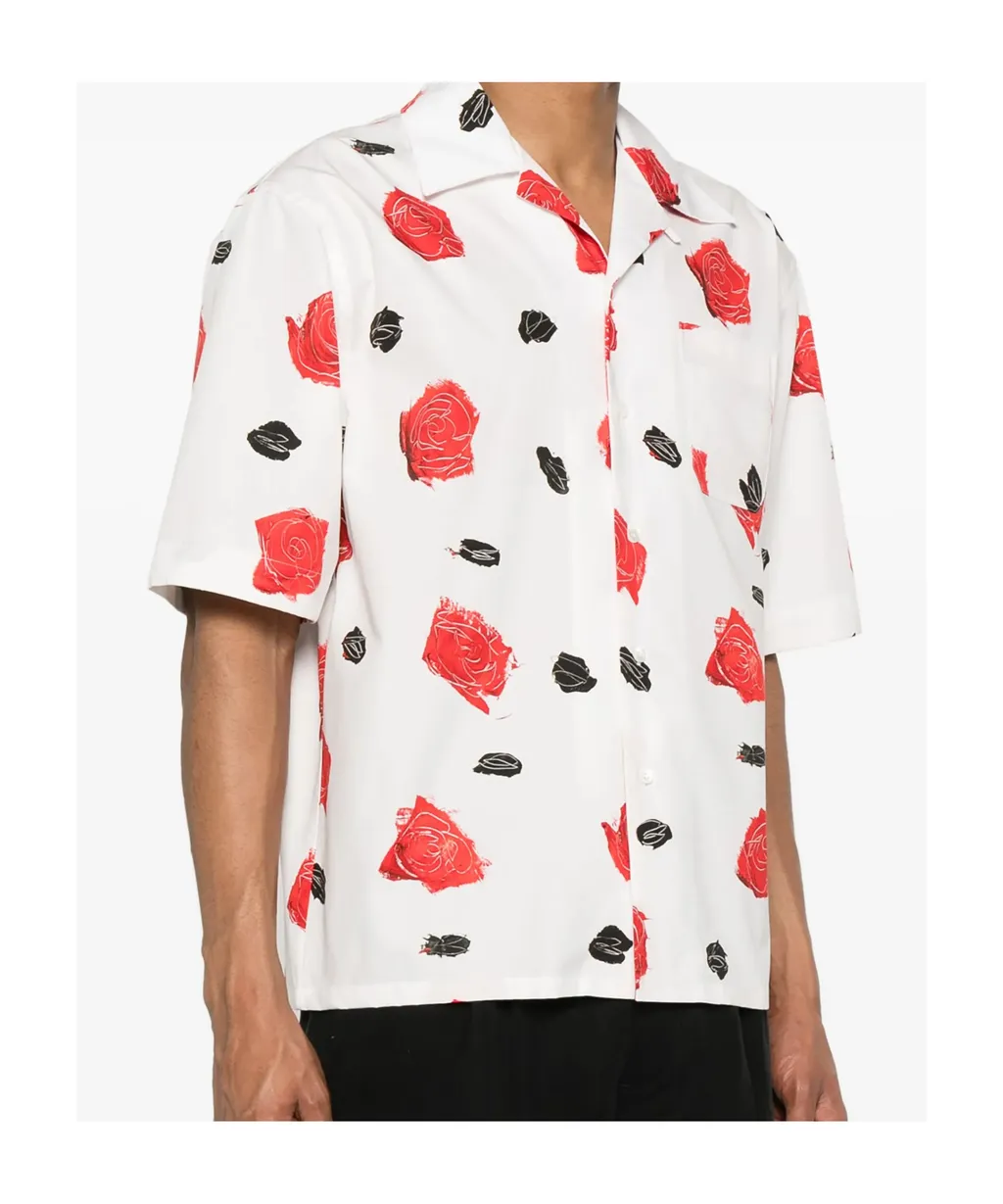 Flower-Print Shirt