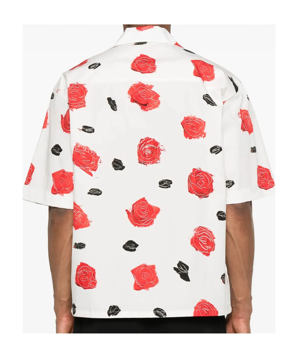 Flower-Print Shirt