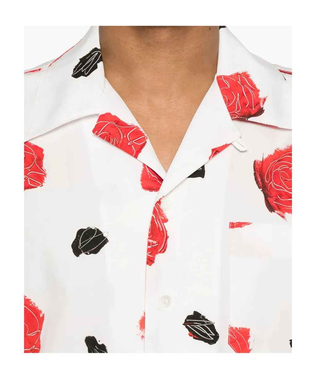 Flower-Print Shirt