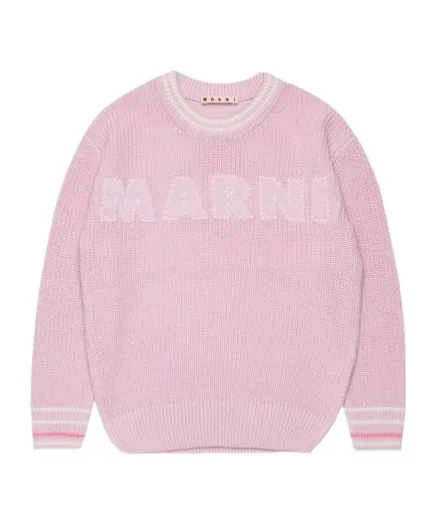 Logo Embroidered Knit Jumper