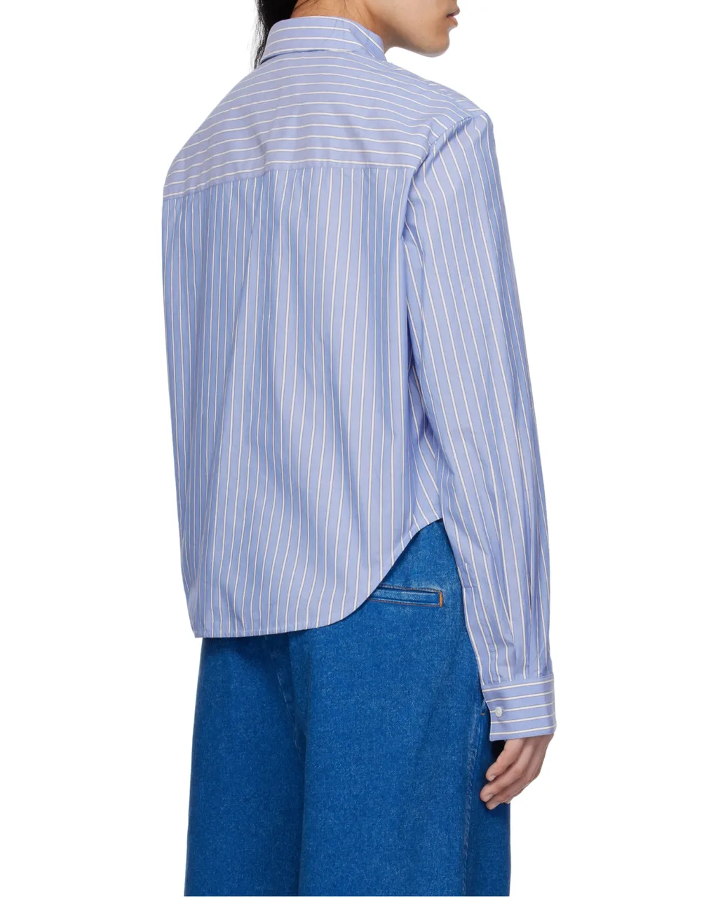 Poplin Stripe Long Sleeve Shirt