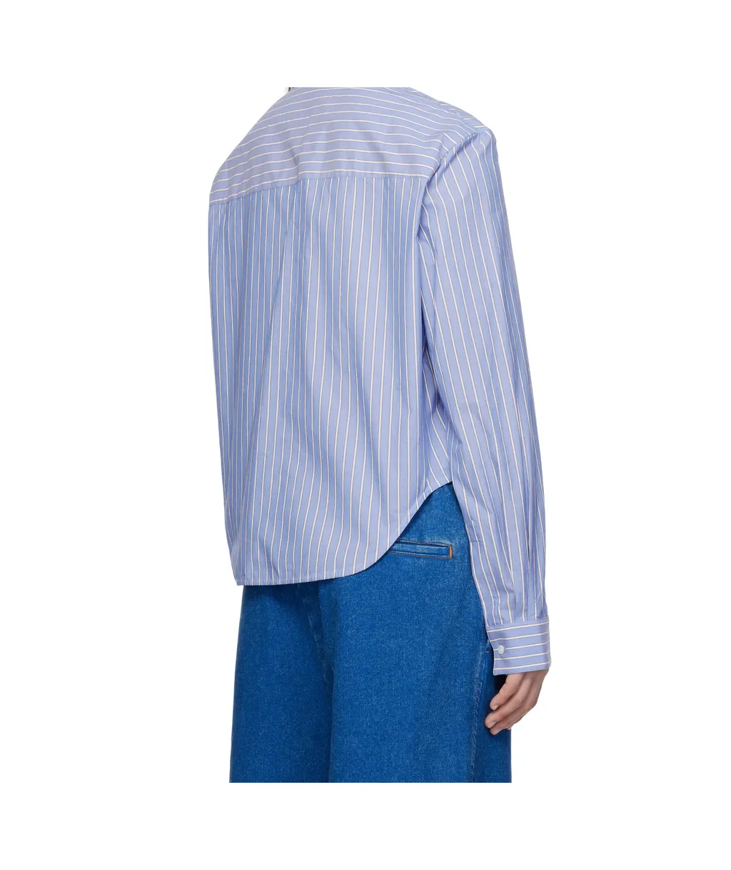 Poplin Stripe Long Sleeve Shirt
