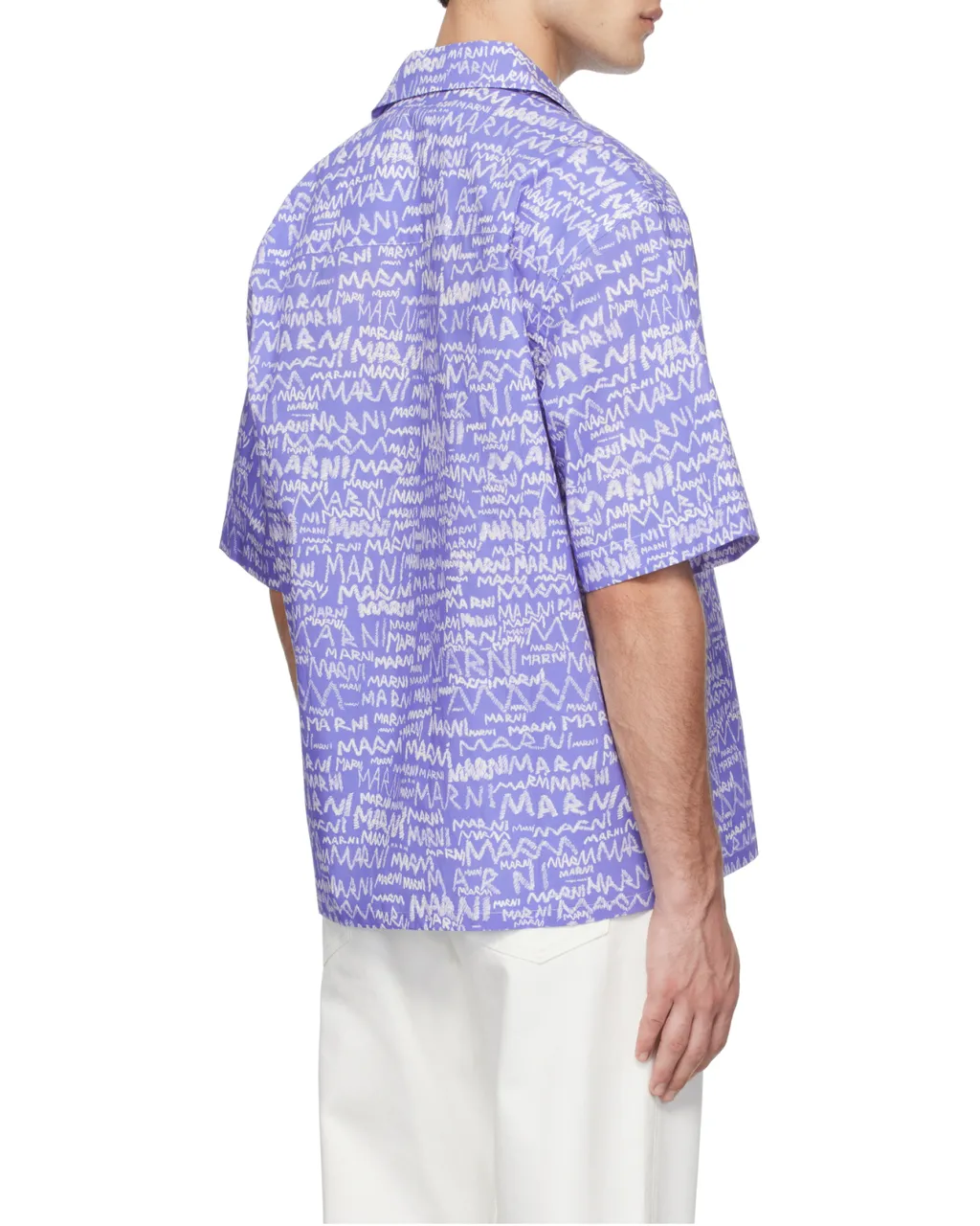 All-Over Logo Printed Short-Sleeved Shirt
