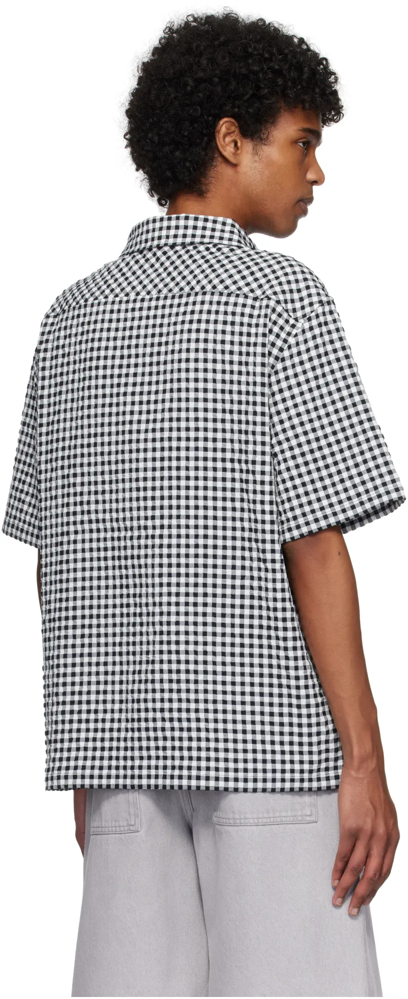 Gingham Seersucker Shirt