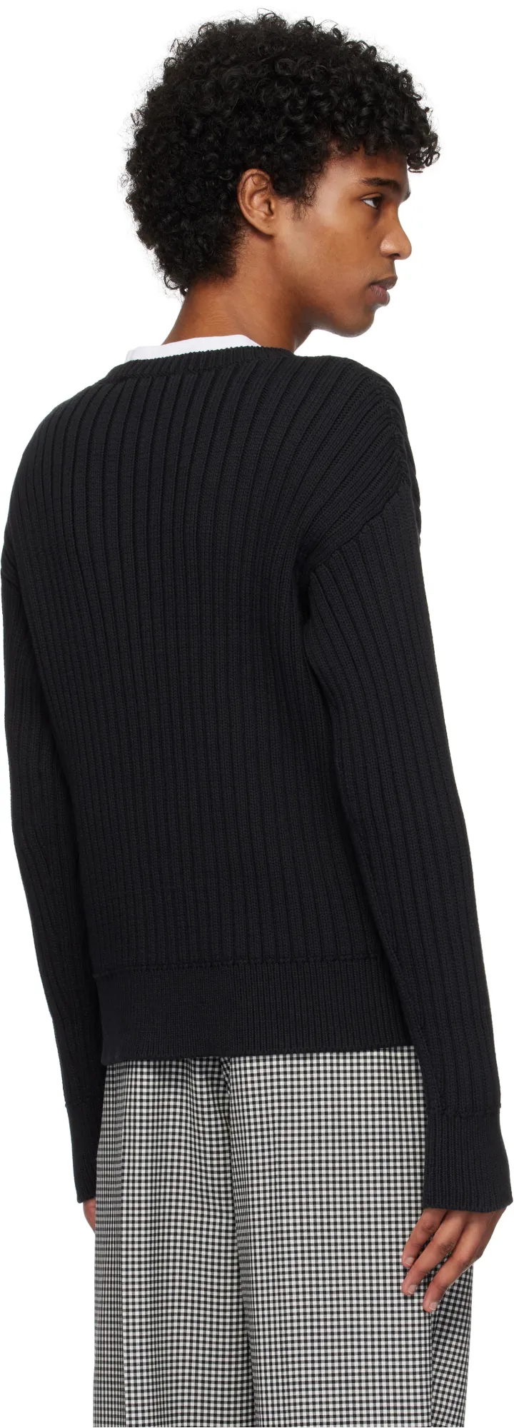 Cable Logo Crewneck Sweater