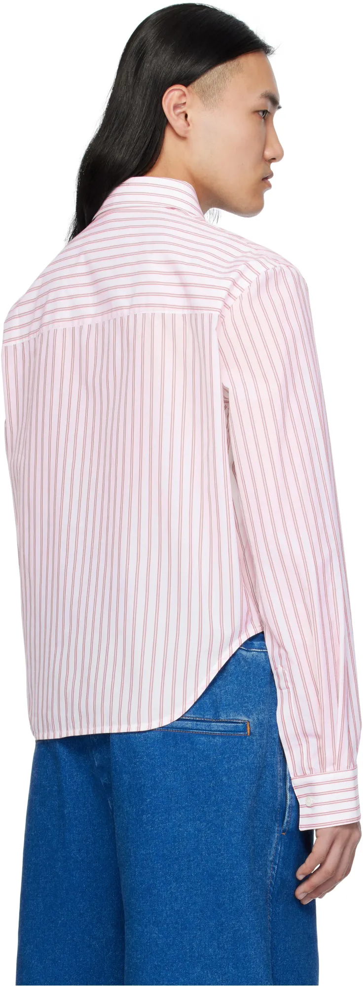 Poplin Stripe Long Sleeve Shirt