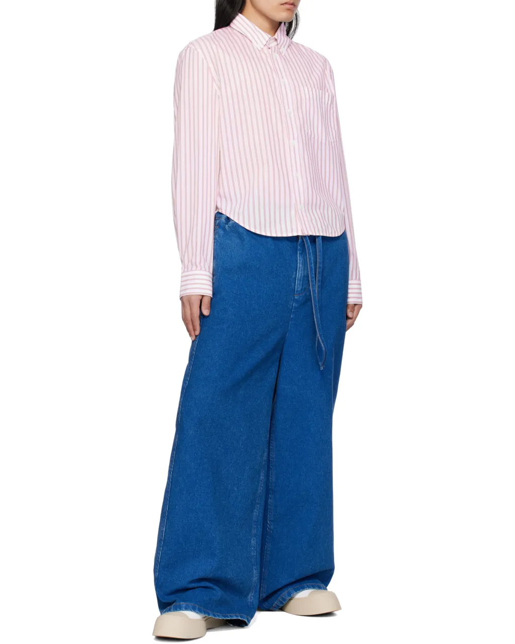 Poplin Stripe Long Sleeve Shirt