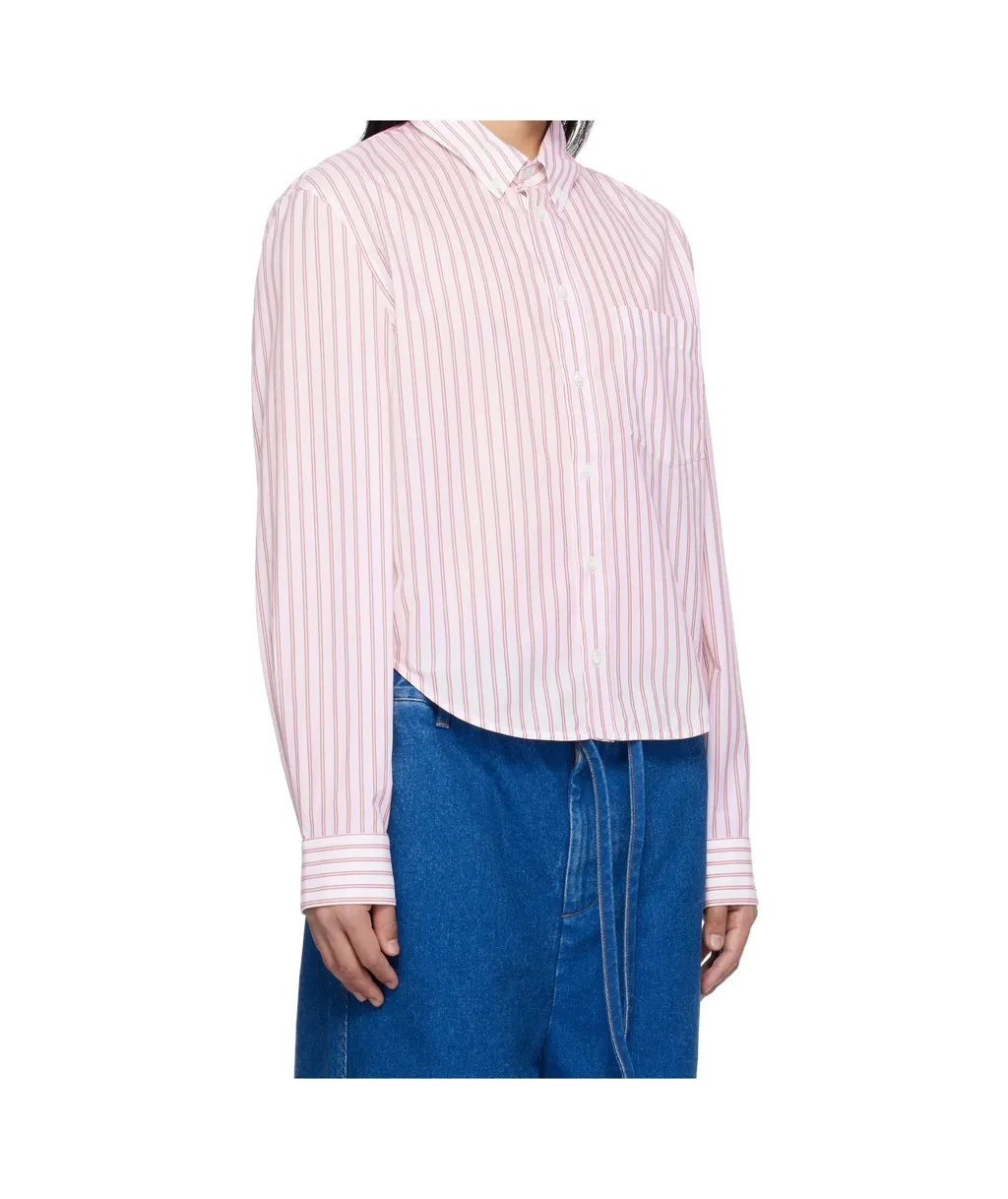 Poplin Stripe Long Sleeve Shirt