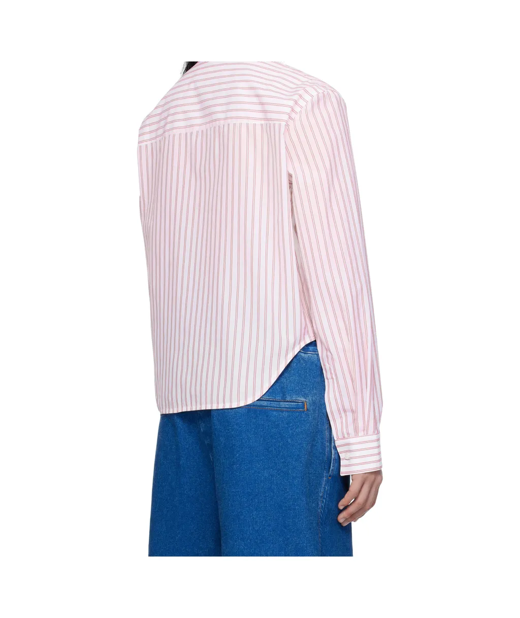 Poplin Stripe Long Sleeve Shirt