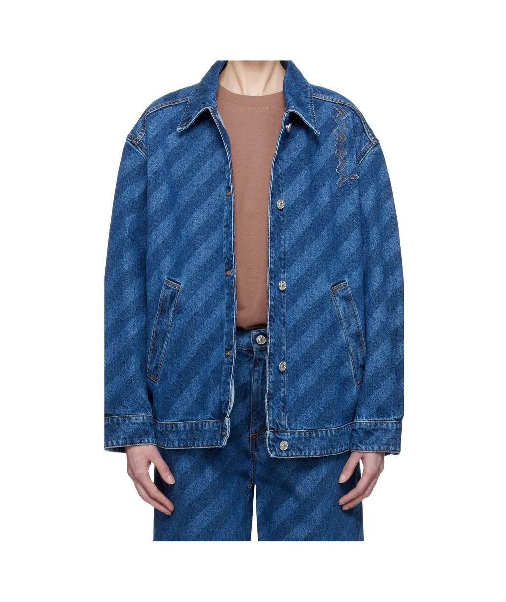 Striped Denim Jacket