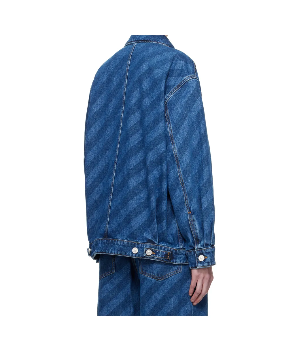 Striped Denim Jacket