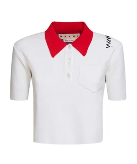 Technical Viscose Polo With Contrasting Back Panel