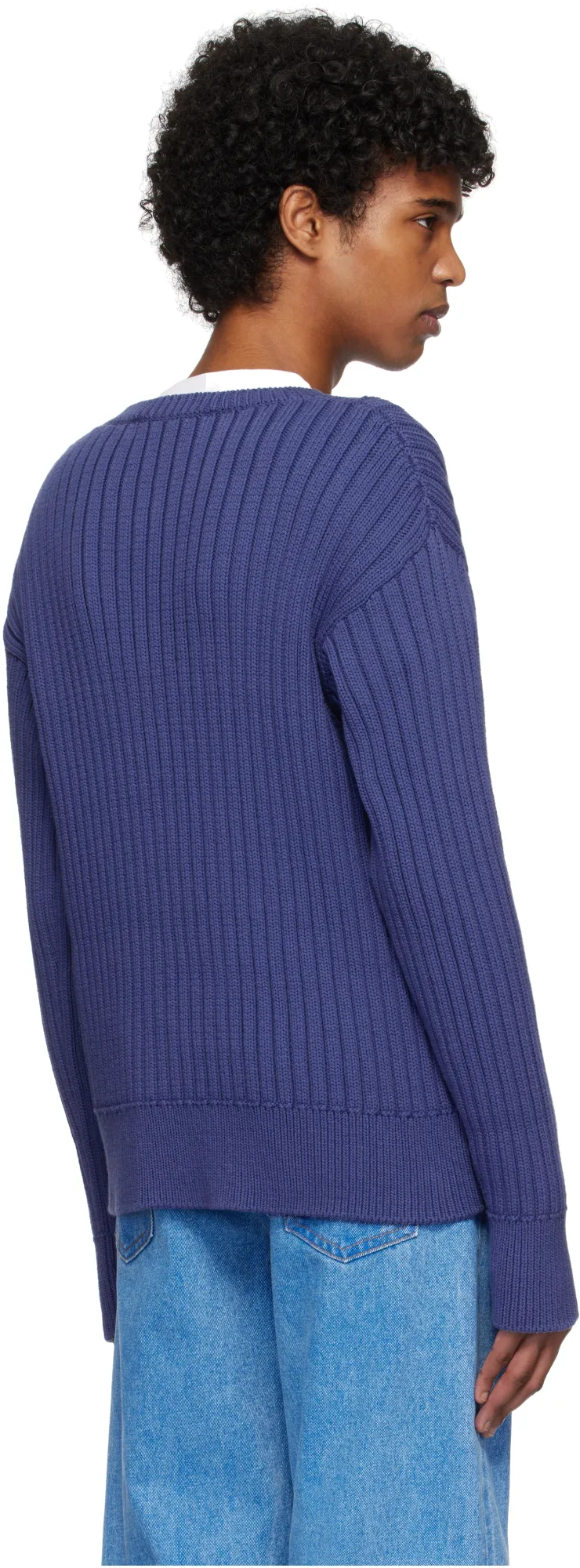 Logo Rib Crew Knit