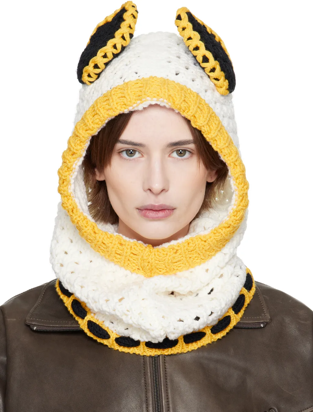 Wool Balaclava With Ears