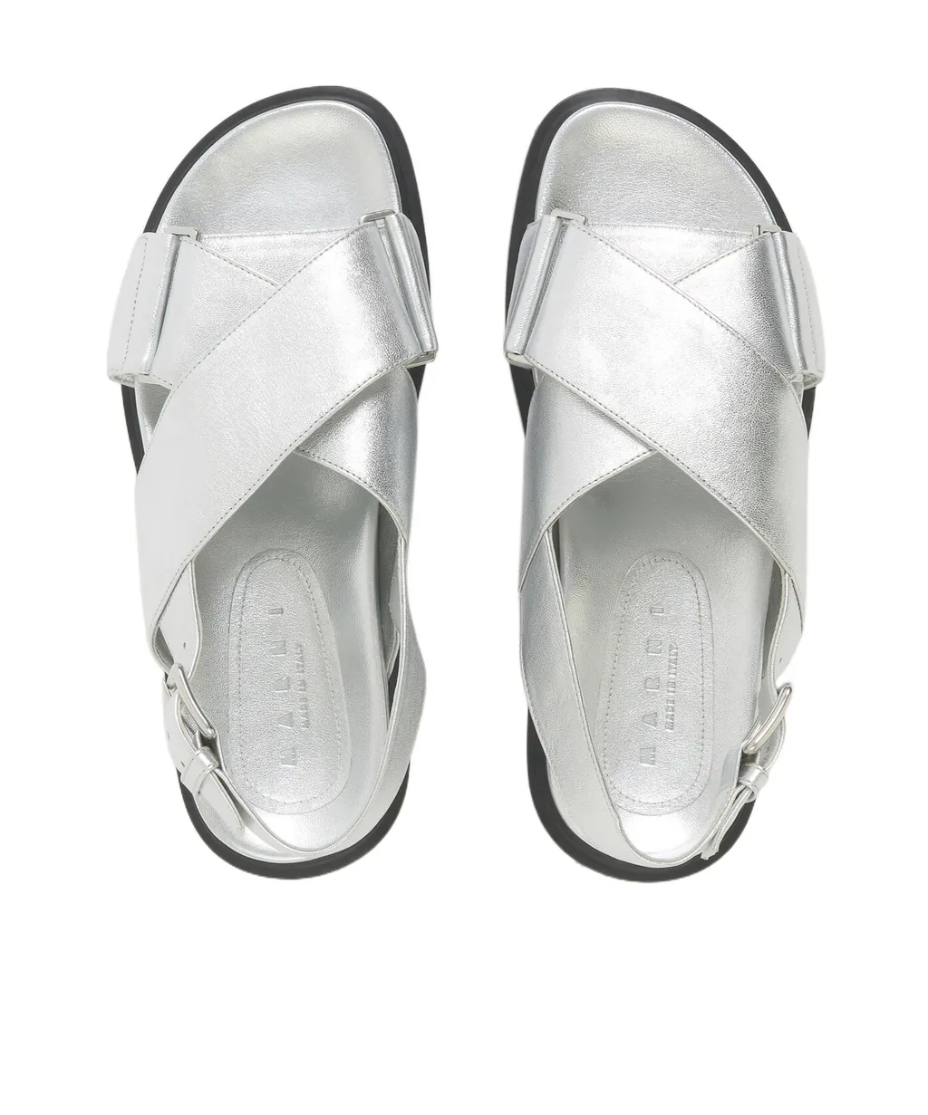 Metallic Effect Sandals