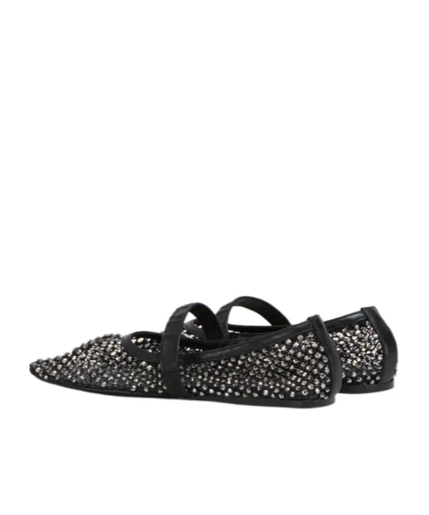 Embellished Mary Jane Ballet Flats