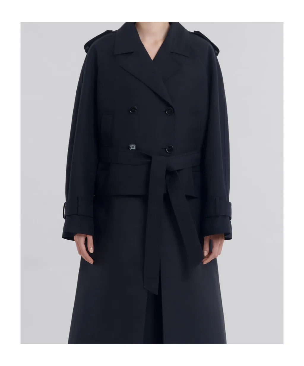 Double-Breasted Trench Jacket