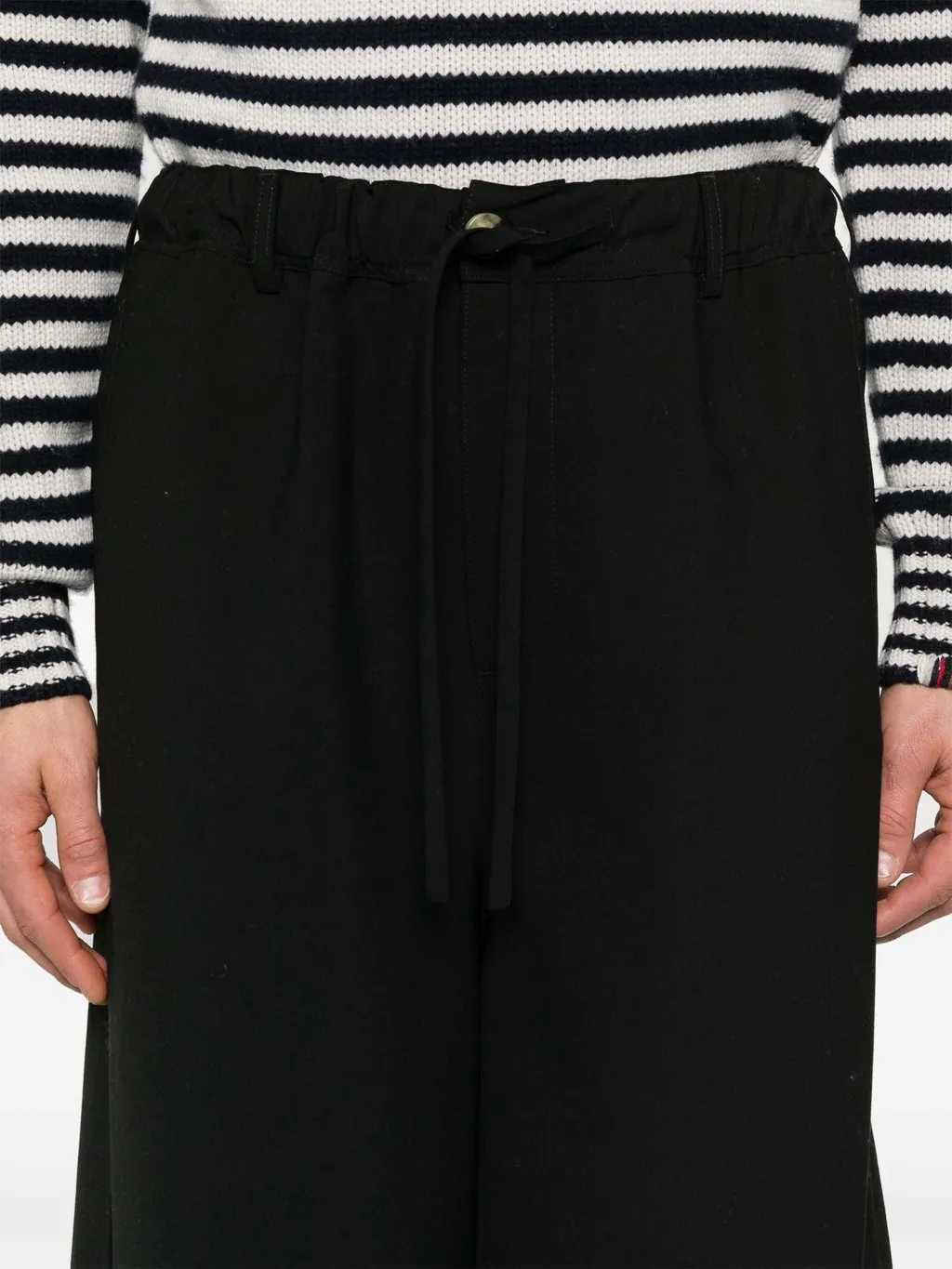 Straight-Leg Drawstring Trousers