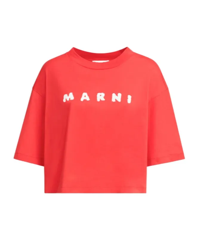 Logo Scribbled Boxy T-Shirt