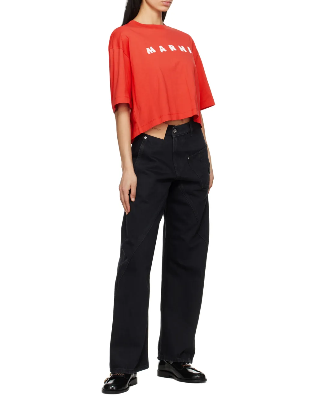 Logo Scribbled Boxy T-Shirt