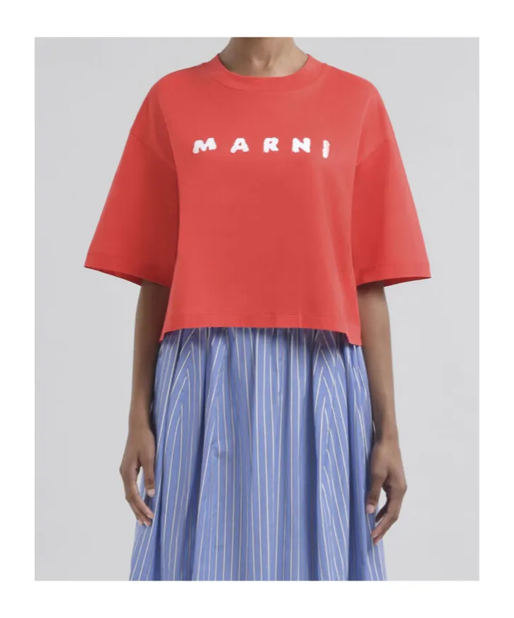 Logo Scribbled Boxy T-Shirt