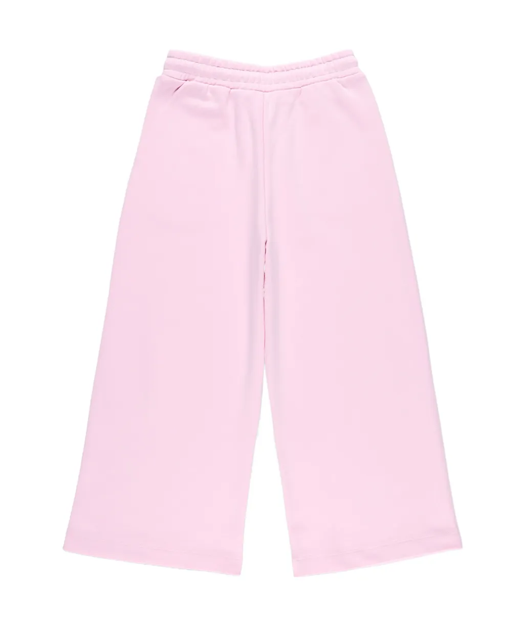 Wide-Leg Fleece Pants