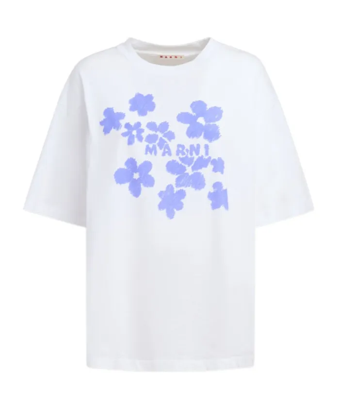 Floral Printed Crewneck T-Shirt