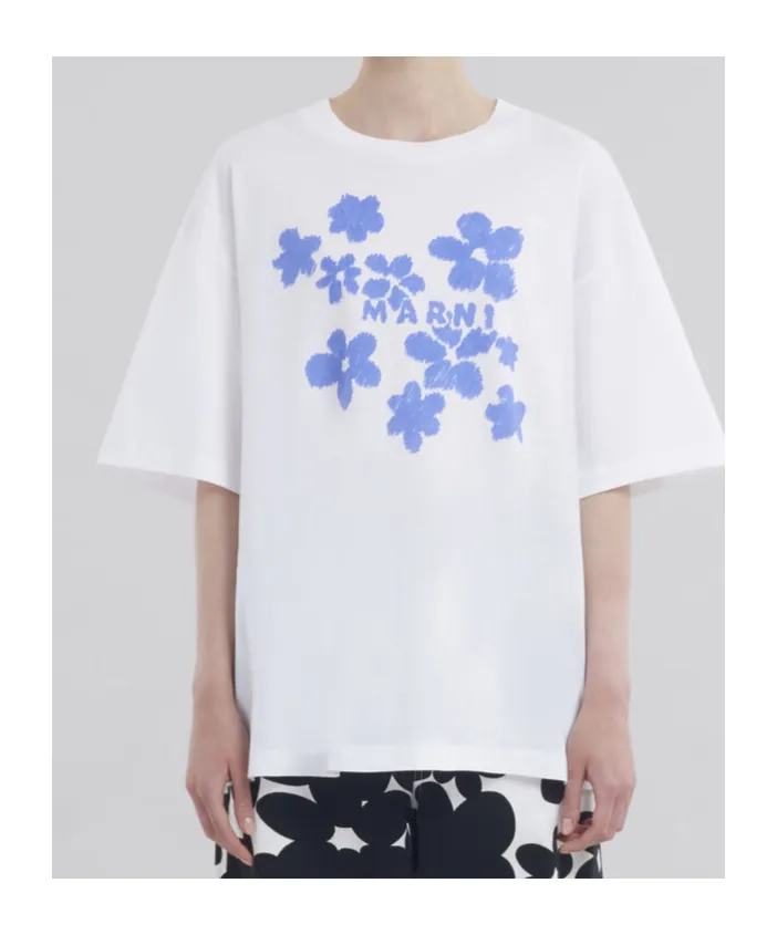 Floral Printed Crewneck T-Shirt