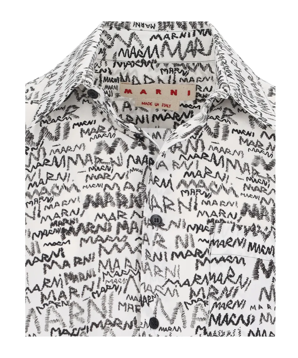 All-Over Logo Printed Shirt
