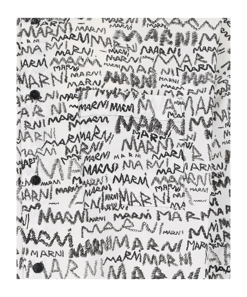 All-Over Logo Printed Shirt