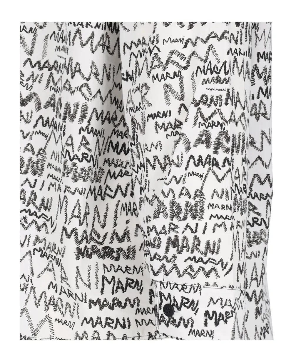 All-Over Logo Printed Shirt