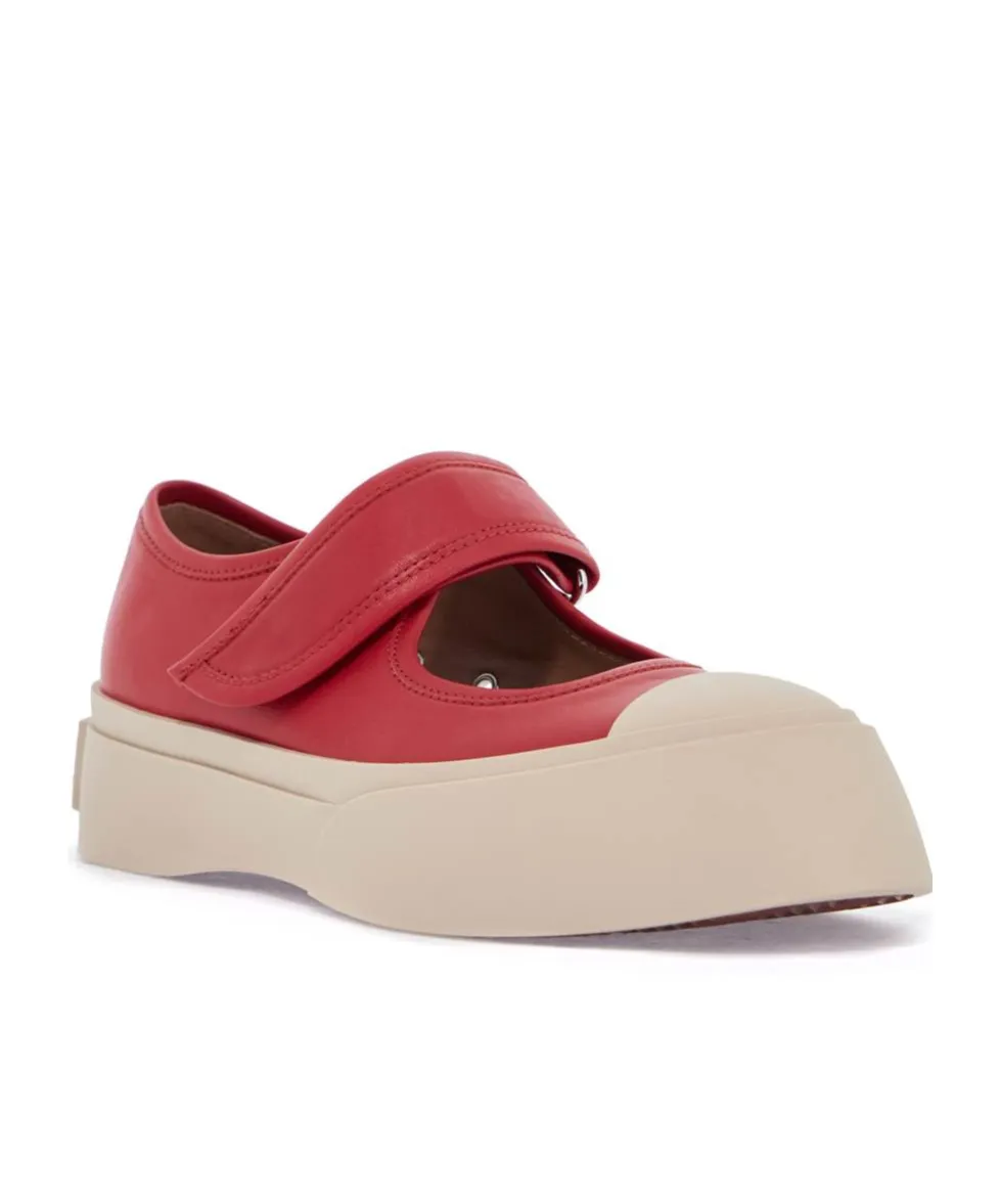 Mary Jane Round-Toe Sneakers