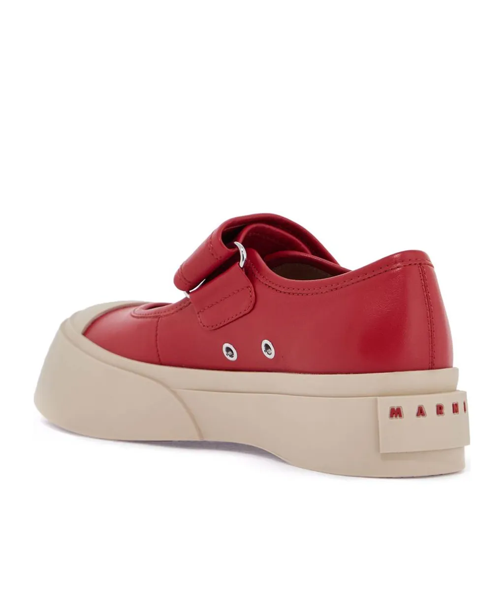 Mary Jane Round-Toe Sneakers