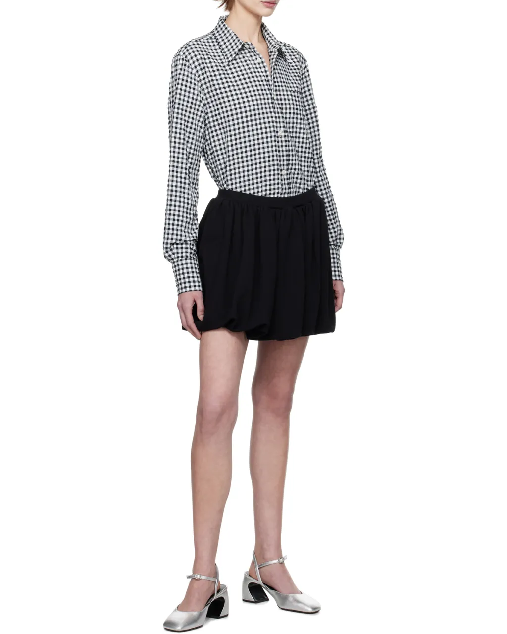 Pleated Mini Skirt