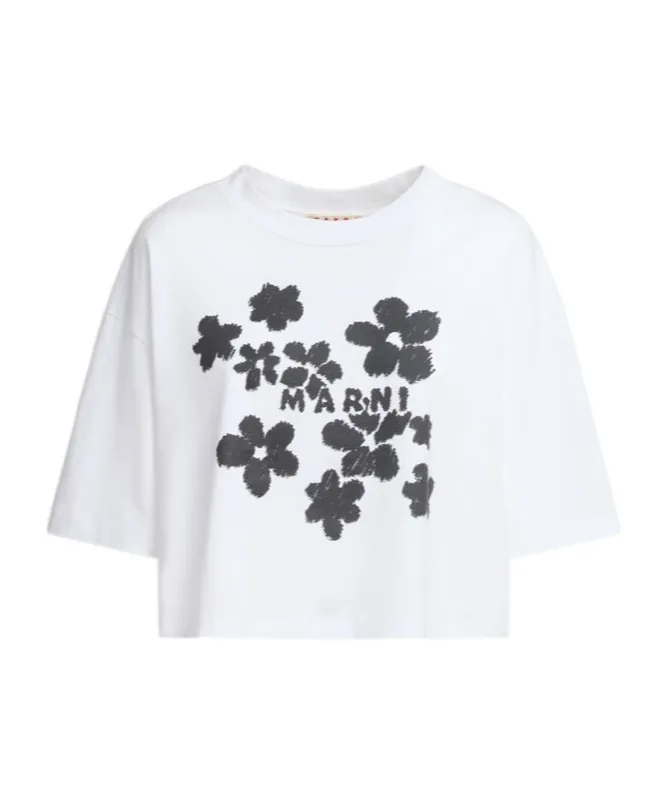 Daisy Garden Print Jersey T-Shirt