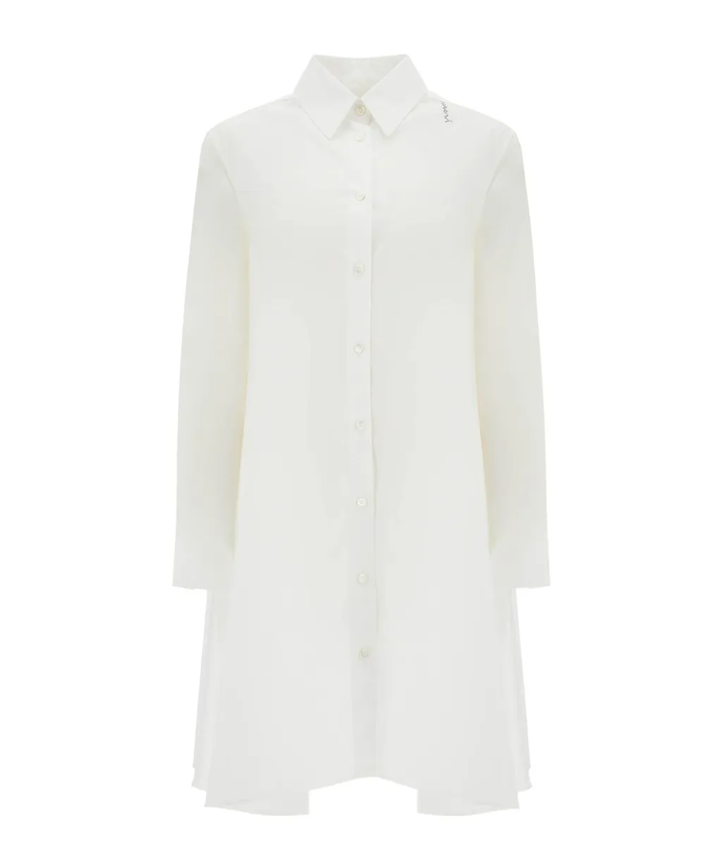 Logo Embroidered Oversized Shirt